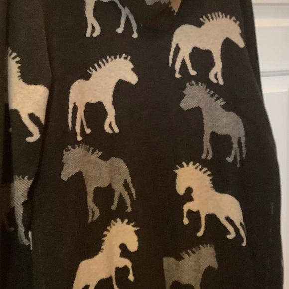 Anthropologie Field Flower Black Wool Hooded Cardigan Sweater, Size 2X. - Picture 5 of 16